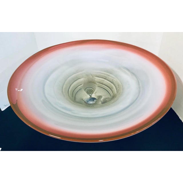 Glass Neil Drobnis Decorative Centerpiece Bowl For Sale - Image 7 of 13