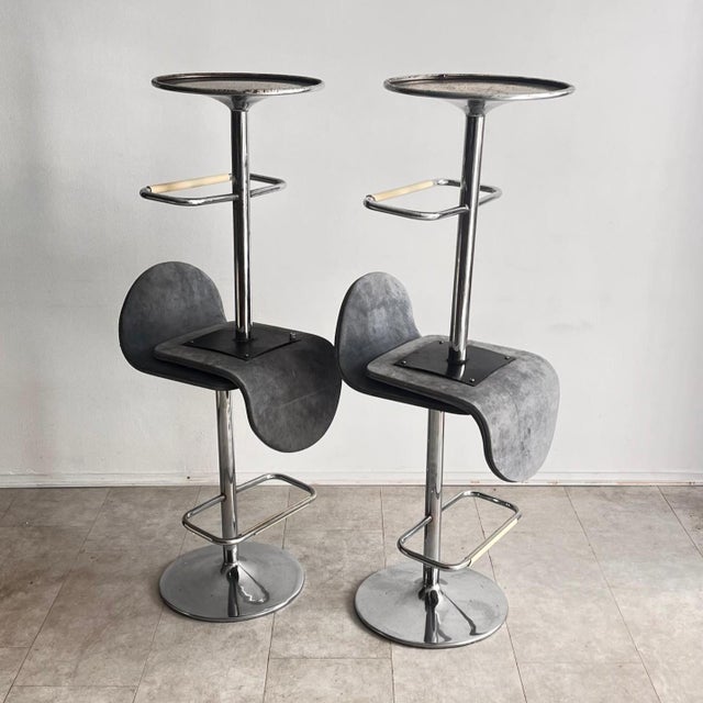Space Age Bar Stools, Italy, 1970s, Set of 4 For Sale - Image 6 of 12