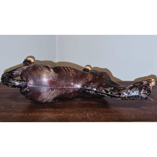 Hubely Style Vintage Cast Iron Horse — Mid‑Century Americana With Original Patina For Sale - Image 12 of 12