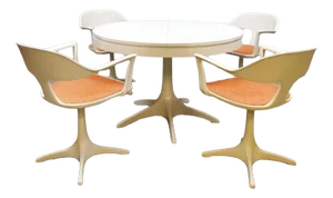 Space Age Dining Set by Konrad Schäfer for Interlübke, Set of 5