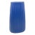 Vintage Blue Art Deco Textured Vase For Sale