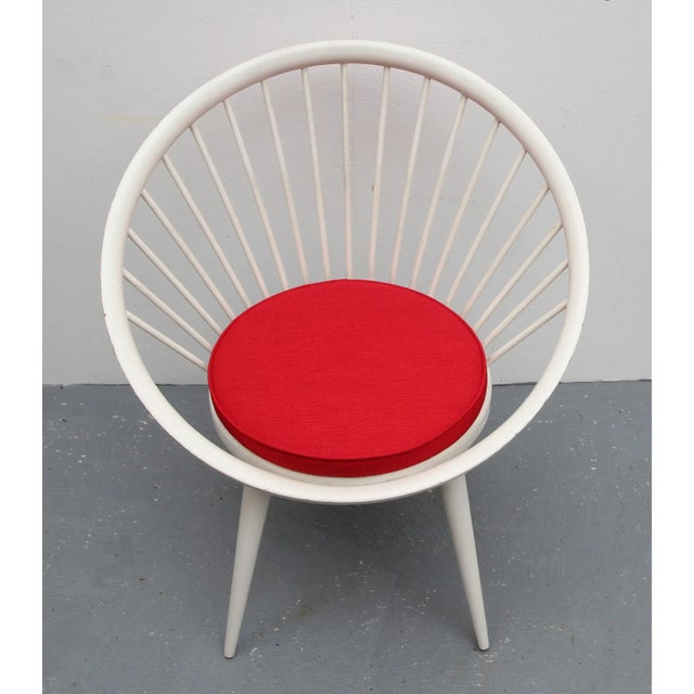 Red Circle Chair by Yngve Ekström, 1960s For Sale - Image 8 of 9