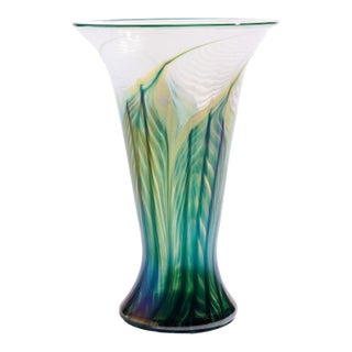 Lundberg Studios Blown Art Glass Vase, 2007 For Sale