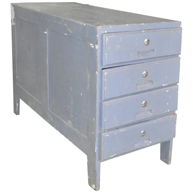 Vintage Grey Chest of Drawers, 1950s For Sale - Image 9 of 9