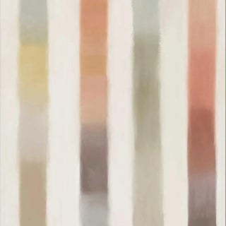 Harlequin Onburu Wallpaper in Rosewood/Seaglass For Sale
