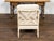 Textile English Midcentury Bleached Faux Bamboo Lounge Chair with Upholstery For Sale - Image 7 of 11
