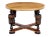 20th century Art Deco birch and elm coffee table, circa 1930. Circular table top with matched elm veneers. Thick top is...