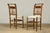 Set of 10 Late 19th Century French Provincial Walnut Dining Chairs in Green Ticking Stripe For Sale In New York - Image 6 of 18