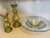 Large Green Glass Bowl & Candleholders, Spain For Sale - Image 9 of 13
