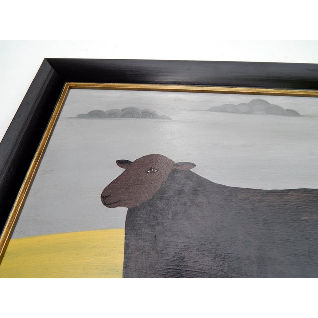Matt Rix, The Black Ewe, 2000s, Oil on Board, Framed For Sale - Image 4 of 7