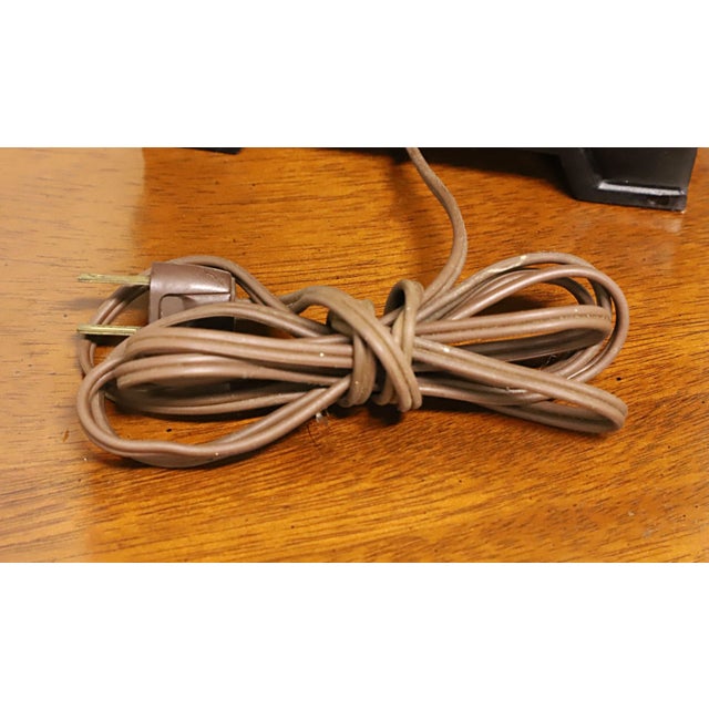 1960's Asian Inspired Green Tree of Life Table Lamp For Sale - Image 9 of 10