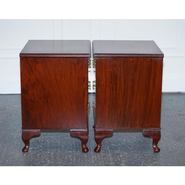 Anglo Indian Nightstands with Brass Inliad For Sale - Image 15 of 16