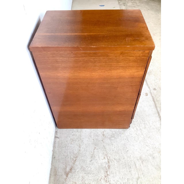 Vintage American Modern Two-Drawer Nightstand For Sale - Image 9 of 18