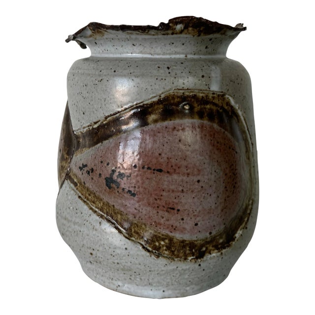 Mid-Century Organic Brutalist Art Studio Pottery Vase For Sale