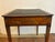 18th Century French Hand Painted Walnut & Leather Side Table For Sale - Image 10 of 14