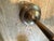 American Vintage Brass Wall Sconce With Vintage Frosted Shade For Sale - Image 3 of 6
