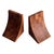 Chestnut 1960s Brostrom Danish Teak Wood Bookends, a Pair For Sale - Image 8 of 9
