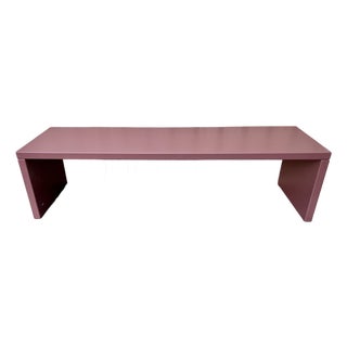 Post Modern Lacquered Raspberry Accent Bench by B&b Italia. Circa 1990s For Sale