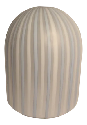 Mid-Century Modern Venini Glass Striped Dome Pendant Light