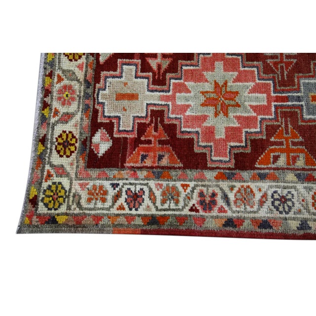 Traditional 1960s Red Vintage Turkish Runner 2'8" X 12'2" For Sale - Image 3 of 6