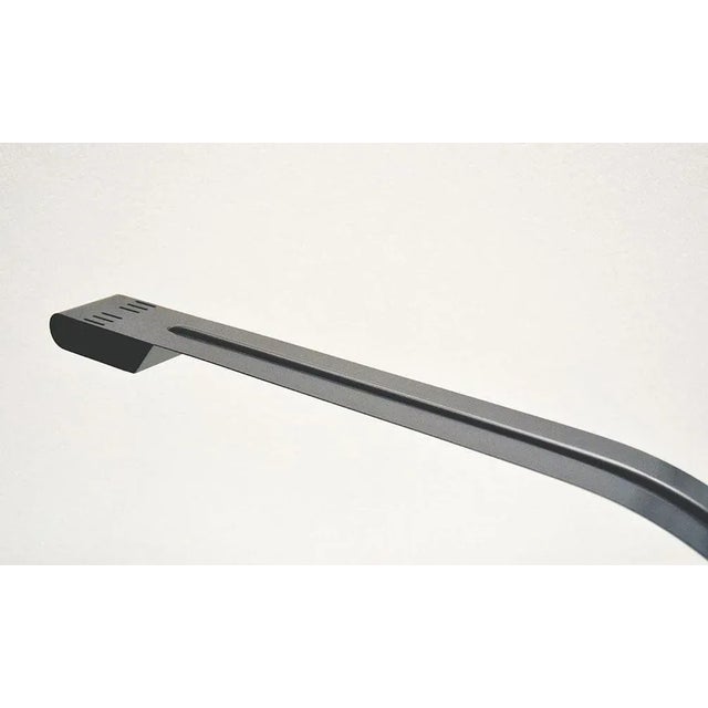 Lacquered & Curved Metal Italian Table Lamp, 1970s For Sale - Image 10 of 11