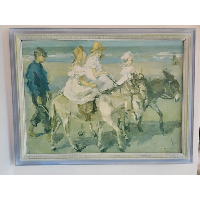 Textile Isaac Israëls, (3 February 1865 – 7 October 1934) "The Donkey Ride" Reproduction For Sale - Image 7 of 7