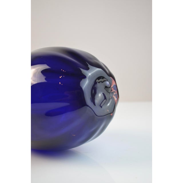 Hand Blown Glass Soliflore Vase, 1980s For Sale - Image 4 of 9