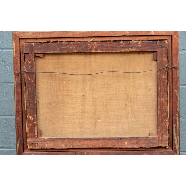 Textile Attributed to Maxime Emile Louis Maufra (French, 1861-1918) Oil on Canvas, Country Landscape For Sale - Image 7 of 7