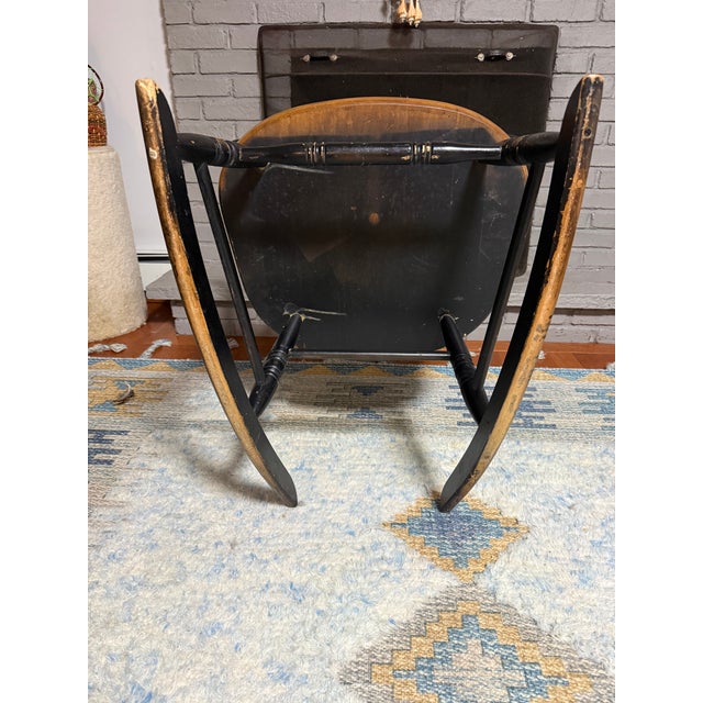 Authentic 19th Century L. Hitchcock Windsor Rocking Chair — Hitchcocksville, Conn. For Sale - Image 9 of 9