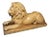 Large English Recumbent Lion of Glazed Stoneware For Sale