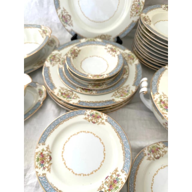 Vintage Noritake "Chevonia" China Dinnerware 51 Piece Set For Sale - Image 10 of 13