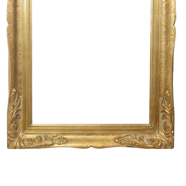 Rococo Large Vintage Baroque Gilded Frame For Sale - Image 3 of 18