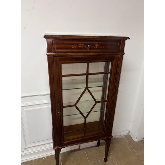 Vintage Mahogany Display Cabinet, 1950 For Sale - Image 3 of 11