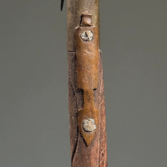 Rare Voltaic Burkina Faso Scepter With Snake Head Blade on Custom Stand For Sale - Image 11 of 12