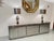 Monumental Octagonal Mirror in Chromed Steel and Brass attributed to Sandro Petti for Maison Jansen, Italy, 1970 For Sale - Image 6 of 8