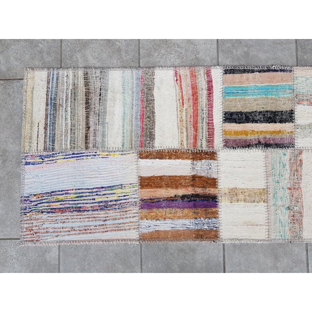 Textile Vintage Anatolian Wool Runner Rug For Sale - Image 7 of 10