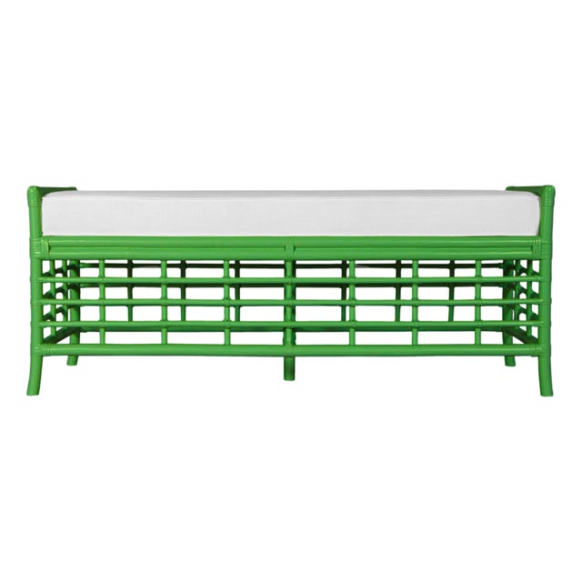 Luna Bench - Bright Green For Sale