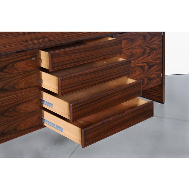 Brick Red Danish Modern Brazilian Rosewood Credenza by Dyrlund For Sale - Image 8 of 15
