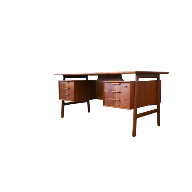 Vintage Danish Desk in Teak by Gunni Omann for Omann Jun, 1960s For Sale - Image 14 of 16