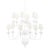 Transitional Mark D. Sikes 12 Light Windsor Chandelier, White Plaster For Sale - Image 3 of 3