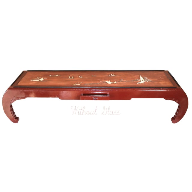 After a bit of restoring, this piece is now in very nice condition. When we acquired it the top had heavily flaking paint...