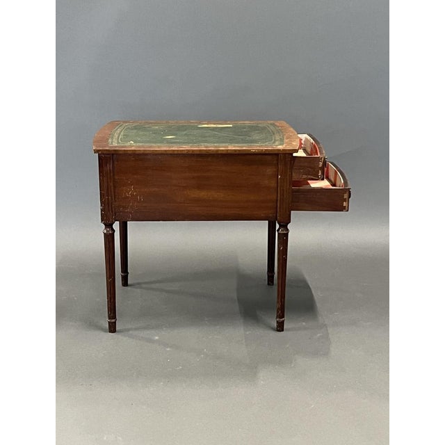 Antique Leather Bedside Table For Sale - Image 5 of 8