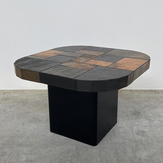 Vintage Mosaic Slate Coffee Table For Sale - Image 5 of 9