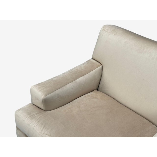 Marco Zanuso, Beige Velvet, Wood, Metal, Lounge Chair, Italy, 1960s For Sale In New York - Image 6 of 11