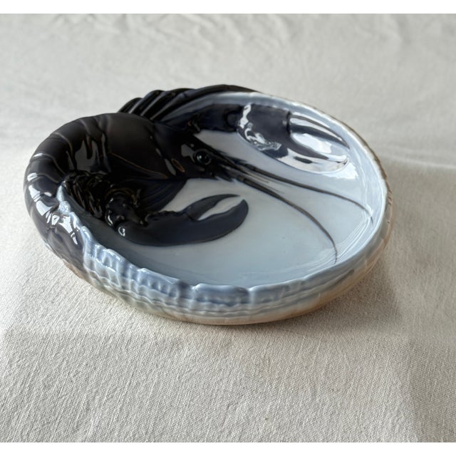 Royal Copenhagen Porcelain Lobster Bowl by Erik Nielsen for Royal Copenhagen, 1960s For Sale - Image 4 of 7