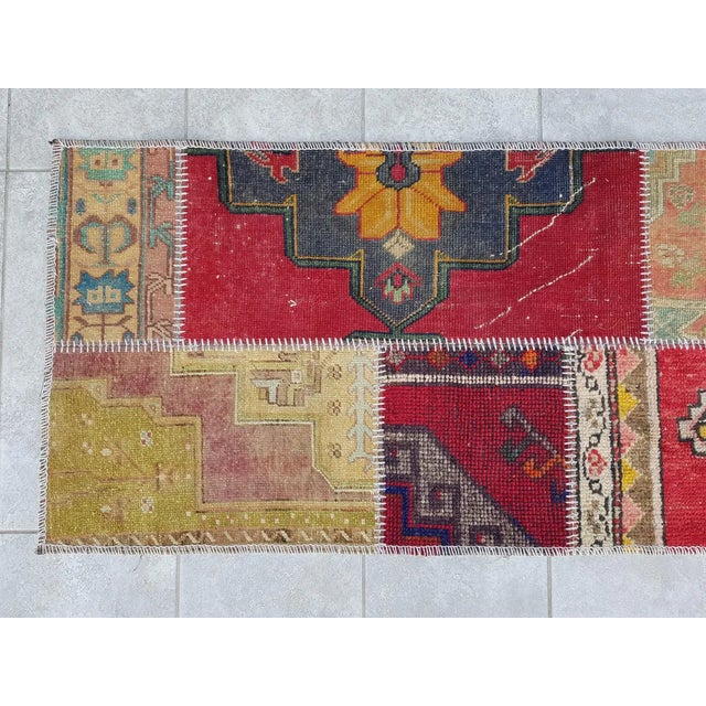 Anatolian Oushak Vintage Runner Rug For Sale - Image 4 of 10
