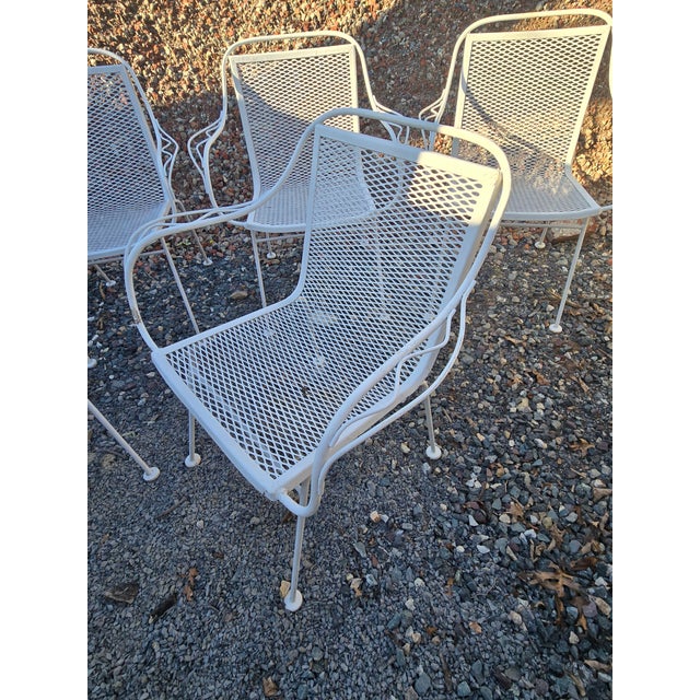 Mid 20th Century Vintage Woodard Wrought Iron Outdoor Patio Furniture For Sale - Image 5 of 10