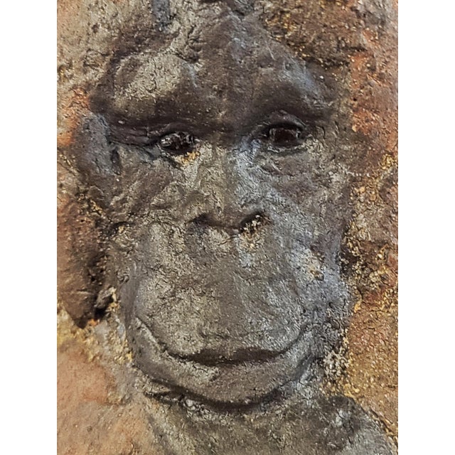 German Studio Pottery Gorilla Sculpture - Signed "A C" For Sale - Image 10 of 12