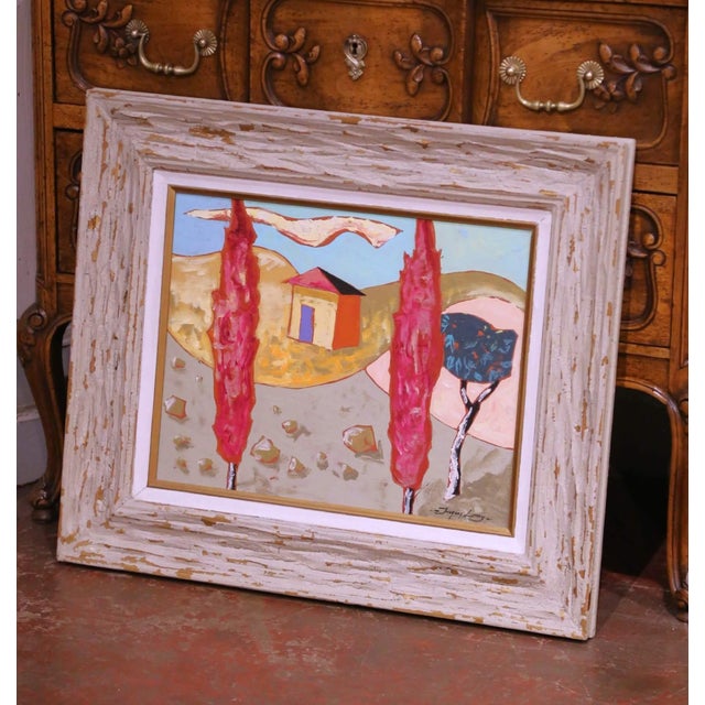 Add a vibrant focal point to a wall with this expressive antique French landscape painting by Jacques Lamy, created circa...
