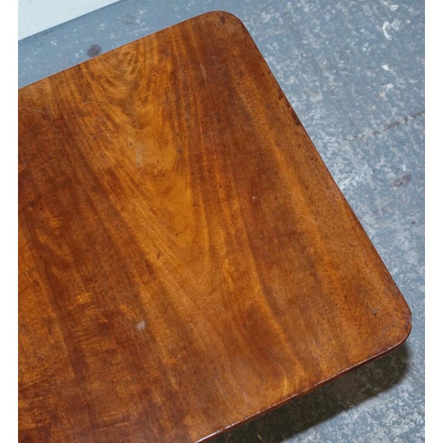19th Century English Oak Rectangle Tripod Tilt Top Table For Sale - Image 12 of 13